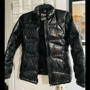 Michael Kors. Stylish black puffer jacket.